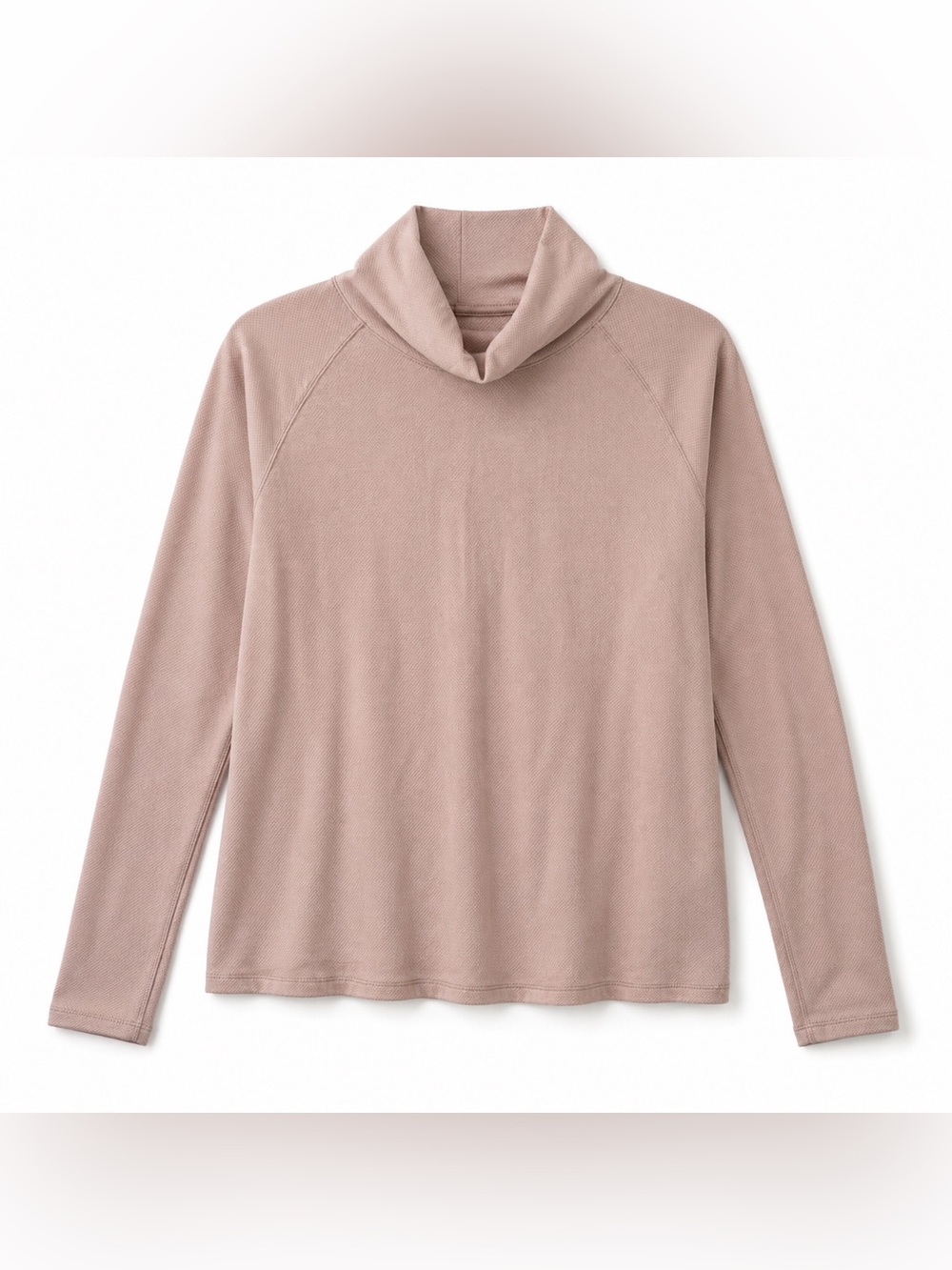 Outdoor Voices Blush Mock Neck Long Sleeve Performance Top Womens Size L